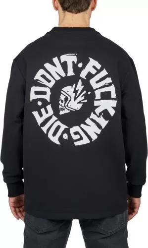 Pando Moto Sweatshirt Tommy Don't Die - black