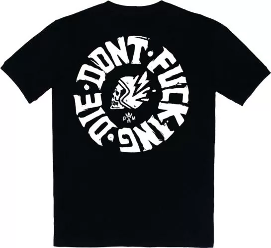 Pando Moto T-Shirt Luke Don't Die - black