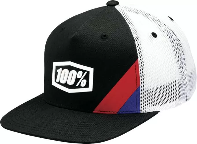 100percent Cornerstone Trucker Cap AJ Fit Black - black