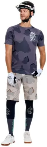 Troy Lee Designs Skyline Pro Short Sleeve Jersey - Flow Camo gray