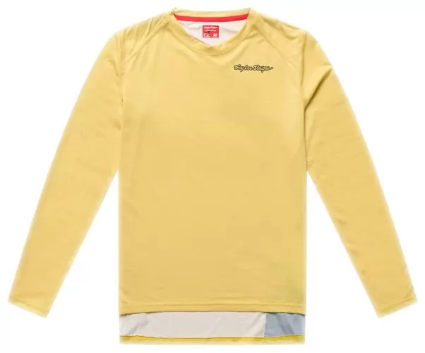Troy Lee Designs Womens Lilium Pro Long Sleeve Jersey - Mono yellow