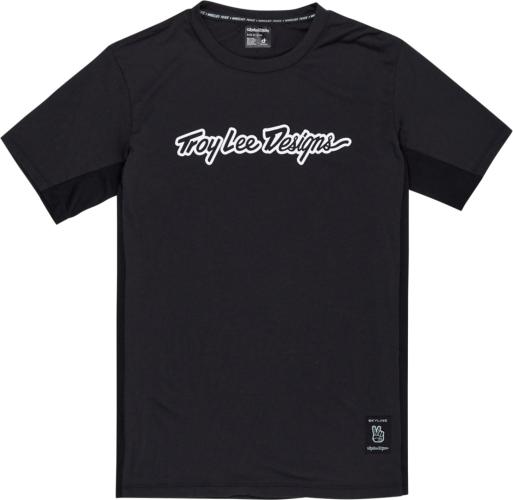 Troy Lee Designs Skyline Short Sleeve Ride Tee - Signature schwarz