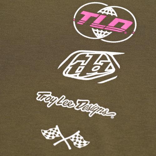 Troy Lee Designs Skyline Long Sleeve Ride Tee - Worldwide brown