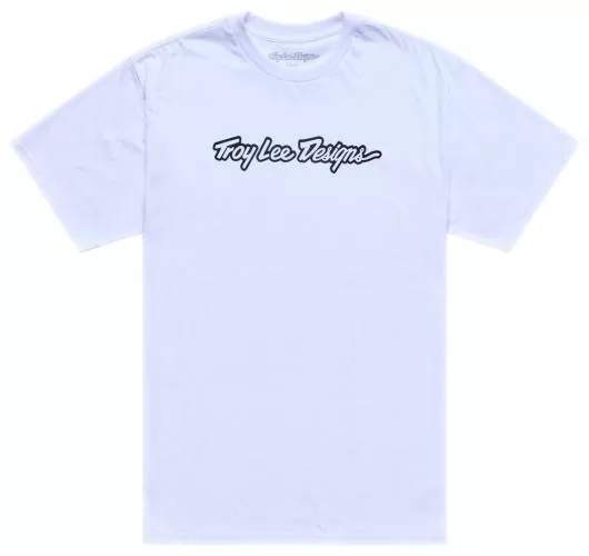 Troy Lee Designs Short Sleeve Tee - Signature white-black