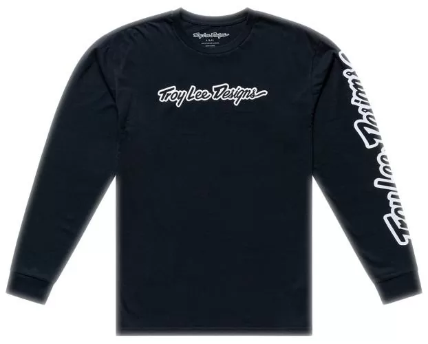 Troy Lee Designs Long Sleeve Tee - Signature black