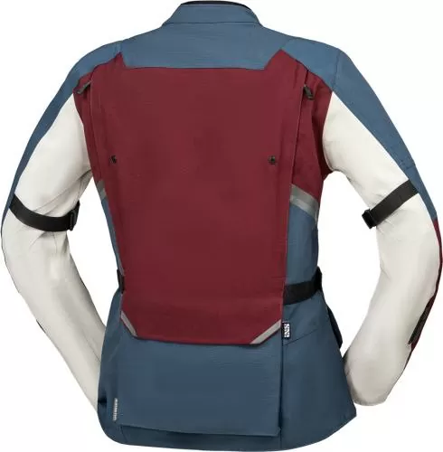 iXS Damen Tourster-STX 1.0 Laminatjacke - dunkelrot-blau-grau