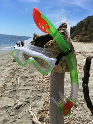 Snorkel Set BERMUDA (3 pieces, in mesh bag) - Kids