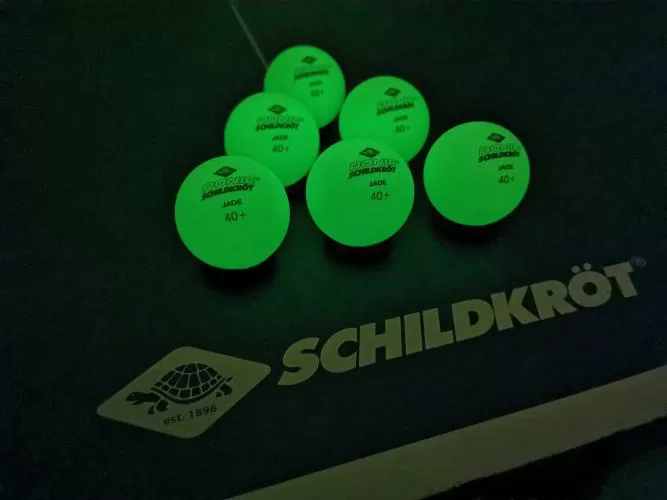 Table tennis ball Glow in the Dark Poly 40+ quality, 6 pcs.
