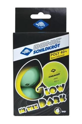 Table tennis ball Glow in the Dark Poly 40+ quality, 6 pcs.