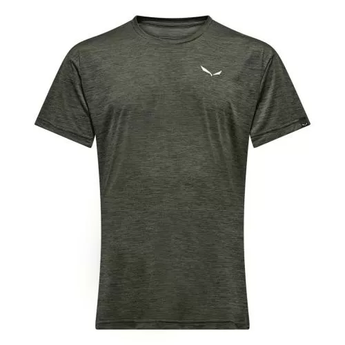 Salewa Puez Melange Dry M S/S Tee - dark olive melange