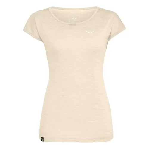 Salewa Puez Melange Dry W S/S Tee - oatmeal melange