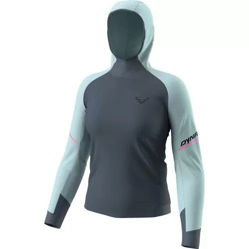 Dynafit Alpine Kapuzenlongsleeve Damen - cloud blue