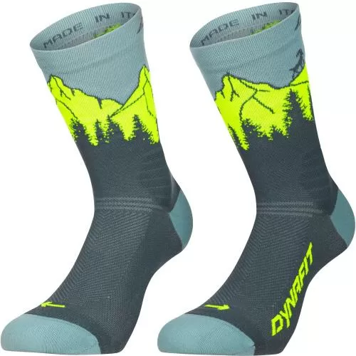 Dynafit Traverse Crew Socken - cinder ultra yellow