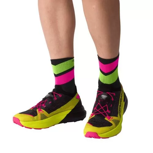 Dynafit Ultra Mid Socken - black out pink glo