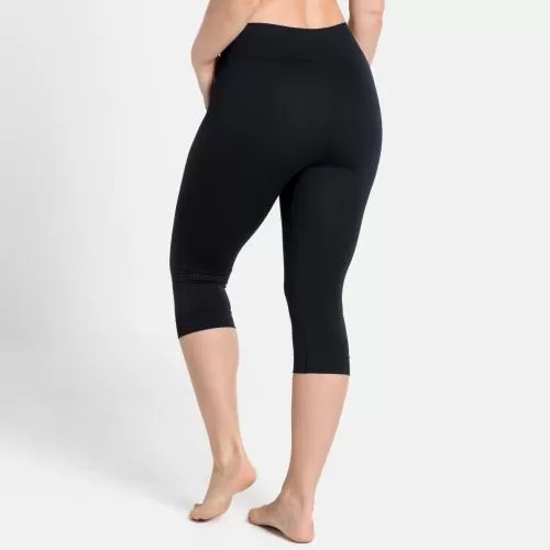 Odlo Women's PERFORMANCE WARM ECO Base Layer 3-4 Pants - schwarz