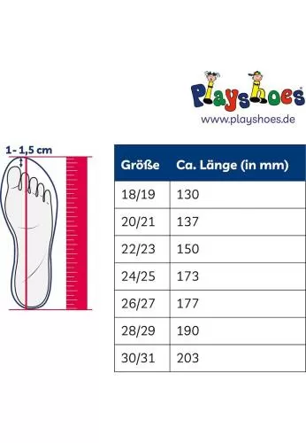 Playshoes Barfuß-Schuh Hai - blau