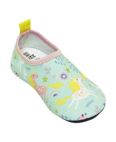 Playshoes Aqua Slippers Unicorn - light green