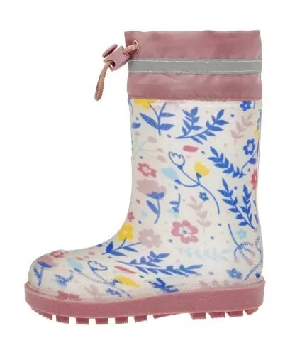 Playshoes Rain Boots Flowers - ecru