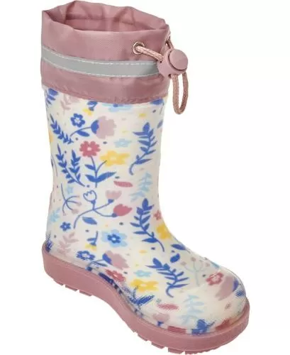 Playshoes Rain Boots Flowers - ecru