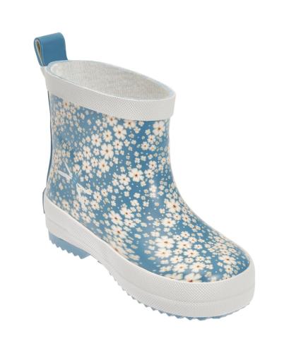 Playshoes Gummistiefel Halbschaft Blumen - petrol