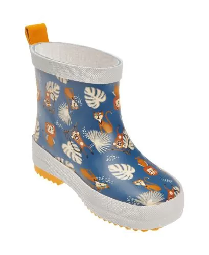 Playshoes Gummistiefel Halbschaft Dschungel - petrol