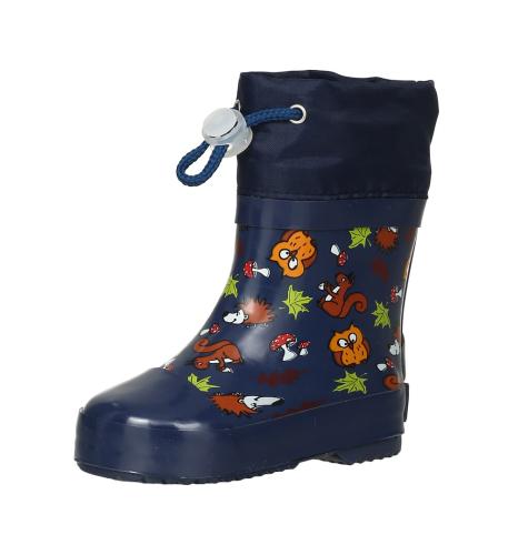 Playshoes Rubber Boots Low Forest Animals - navy