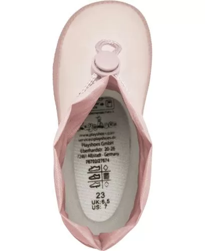 Playshoes Barfuß-Gummistiefel uni - rosa