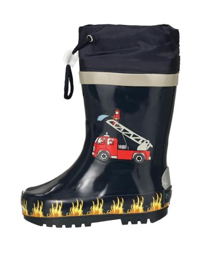 Einzelstück Playshoes Gummistiefel Feuerwehr - marine