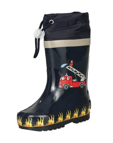 Playshoes Rubber Boots Fire Brigade - navy