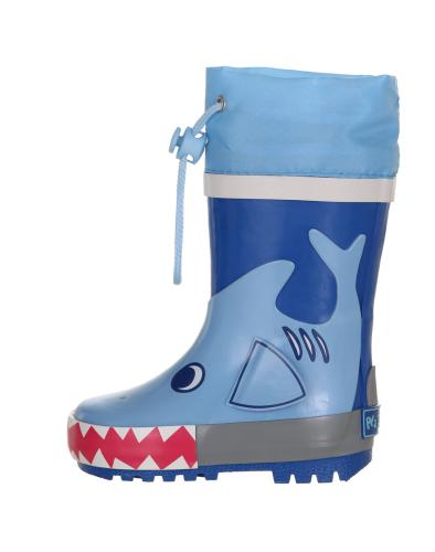 Playshoes Rubber Boots Shark - blue
