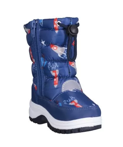 Playshoes Winter-Bootie Weltraum - marine