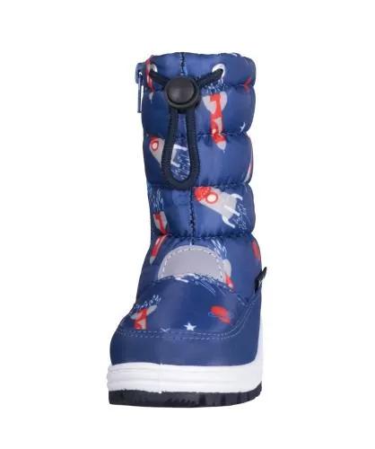 Playshoes Winter-Bootie Weltraum - marine