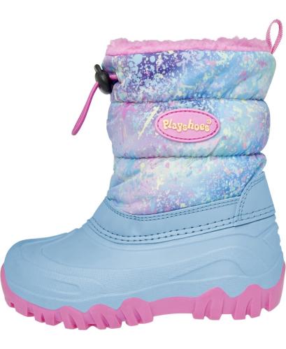 Playshoes Winter-Bootie Regenbogen - türkis