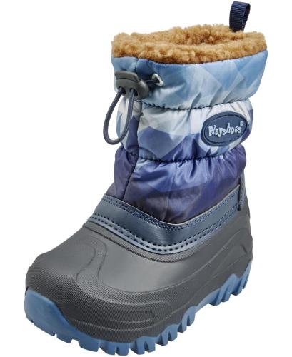 Playshoes Winter bootie mountains - blue