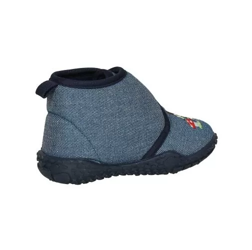 Playshoes Hausschuh Igel - jeansblau
