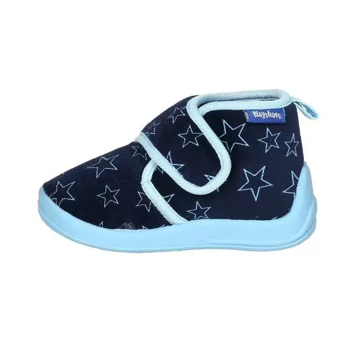 Playshoes Hausschuh Pastell - marine