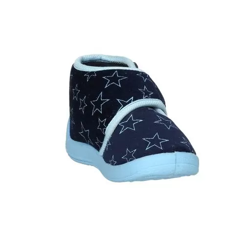 Playshoes Hausschuh Pastell - marine