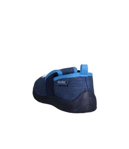 Playshoes Hausschuh Monster - jeansblau