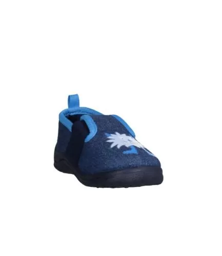 Playshoes Hausschuh Monster - jeansblau
