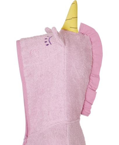 Playshoes Terry Bathrobe Unicorn - lightpink