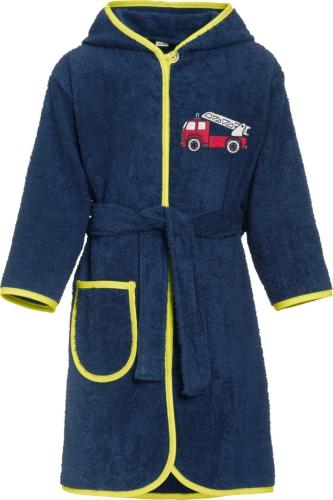 Playshoes Terry Bathrobe Fire Brigade - navy