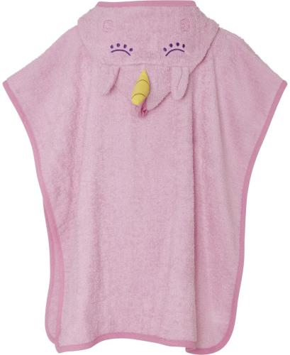 Playshoes Frottee-Poncho Einhorn - rosa