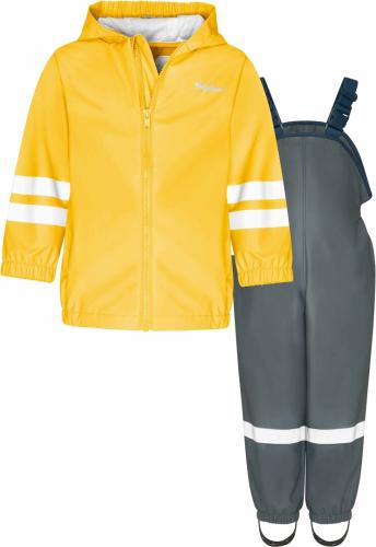 Playshoes Regen-Set Latzhose Basic - gelb