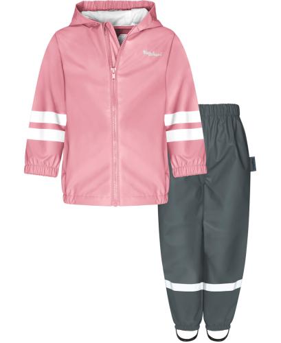 Playshoes Regen-Set Halbhose Basic - rosa