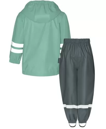 Playshoes Regen-Set Halbhose Basic - grün