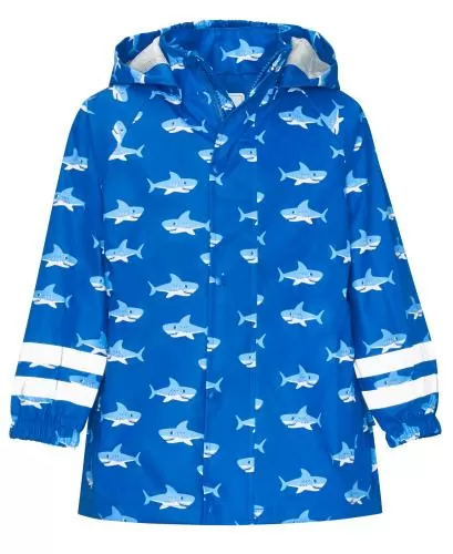 Playshoes Regen-Jacke Hai allover - blau