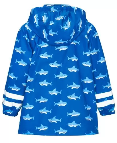 Playshoes Regen-Jacke Hai allover - blau