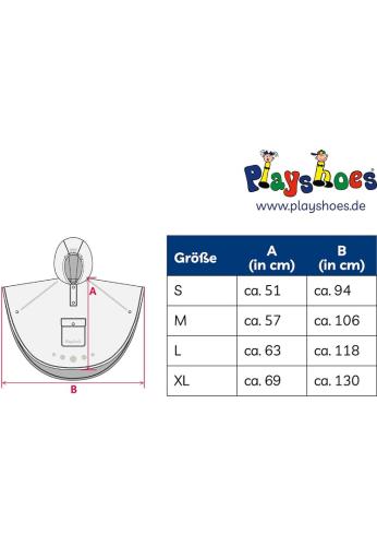 Playshoes Regenponcho faltbar - beere