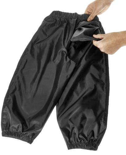 Playshoes Regenhose faltbar - schwarz