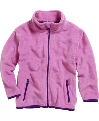 Playshoes Fleece-Jacke farbig abgesetzt - pink